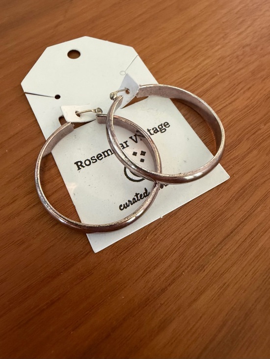 Napier Jewelry - Vintage Napier Silver Hoop Earrings